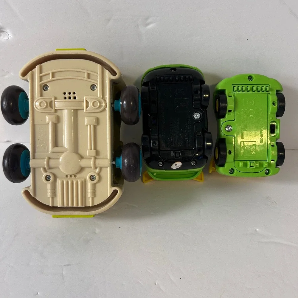 VTech Go Go Smart Wheels Race Cars and B.Toys Taxi Vehicle Lot of 3 Toddler Toys